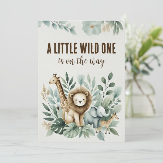 Een beetje wild kaart (Staand voorkant)