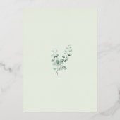 Een beetje Wild One Baby Animals Baby shower Folie Uitnodiging (Achterkant)