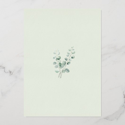 Een beetje Wild One Baby Animals Baby shower Folie Uitnodiging (Achterkant)