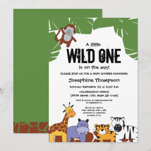 Een beetje Wild One is op weg naar Safari Baby sho Kaart