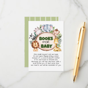 Een beetje Wild One Safari Boeken voor Baby Informatiekaartje
