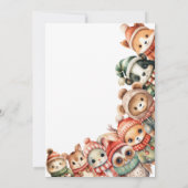 Een beetje wild One Winter Woodland Baby shower Kaart (Achterkant)