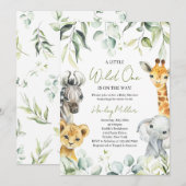 Een beetje wild op de weg Baby shower Kaart (Voorkant / Achterkant)