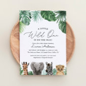 Een beetje wild op de weg Safari Baby shower Kaart