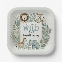 Een beetje wild papieren bordje