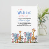 Een beetje wild safari dier het is jongen baby sho kaart (Staand voorkant)