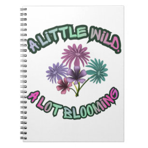 Een Beetje Wild Veel Bloeiende Bloemrijke Esthetie Notitieboek
