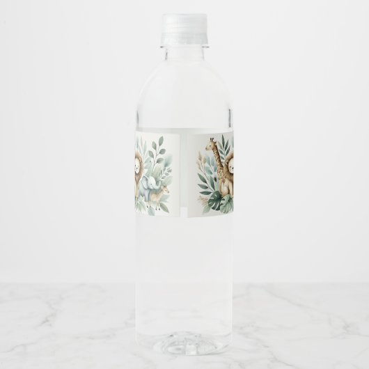 Een beetje wild waterfles etiket (Achterkant)