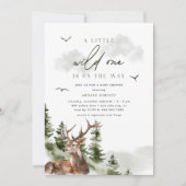 Een beetje wild | Winter Woodland Shower Kaart (Voorkant)