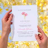 Een beetje wilde bloem baby in bloei baby shower I Kaart