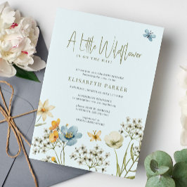 Een beetje wilde bloem boho spring bloemenbaby sho kaart