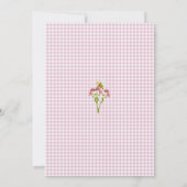 Een beetje wilde bloem is onderweg Baby shower Kaart (Achterkant)