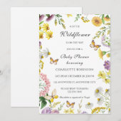 Een beetje wilde bloem is onderweg Baby shower Kaart (Voorkant / Achterkant)