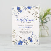 Een beetje wilde bloem is onderweg Baby shower Kaart (Staand voorkant)