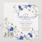 Een beetje wilde bloem is onderweg Baby shower Kaart (Voorkant / Achterkant)