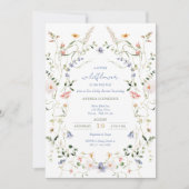 Een beetje wilde bloem is onderweg Baby shower Kaart (Voorkant)