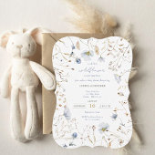 Een beetje wilde bloem is onderweg Baby shower Kaart