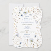 Een beetje wilde bloem is onderweg Baby shower Kaart (Voorkant)