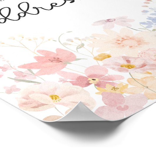 Een beetje wilde bloem is onderweg envelop station poster (Hoek)