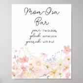 Een beetje wilde bloem is onderweg moeder osa bar poster (Voorkant)