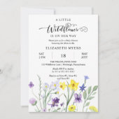 Een beetje wilde bloem is onderweg naar het meisje kaart (Voorkant)