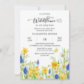 Een beetje wilde bloem is onderweg naar het meisje kaart (Voorkant)