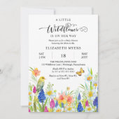 Een beetje wilde bloem is onderweg naar het meisje kaart (Voorkant)