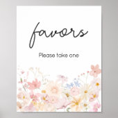 Een beetje wilde bloem is op de weg gunsten poster (Voorkant)