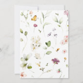 Een beetje wilde bloem is op de weg naar Boho Baby Kaart (Achterkant)