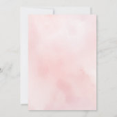 Een beetje wilde bloem is op weg naar Baby shower Kaart (Achterkant)