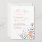 Een beetje wilde bloem is op weg naar Boho Baby sh Kaart (Voorkant)