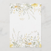 Een beetje wilde bloem wat Baby item Baby shower Informatiekaartje (Achterkant)