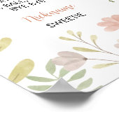 Een beetje wilde bloemen 1e verjaardag mijlpaal te poster (Hoek)