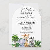 Een beetje wilde een Oerwoud Safari Baby shower Kaart (Voorkant)