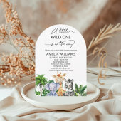 Een beetje wilde een Oerwoud Safari Baby shower Kaart