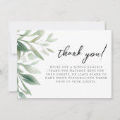 Een beetje wilde een safari olifant bedankkaart (Voorkant)