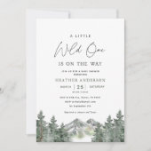 Een beetje wilde is onderweg naar Baby shower Kaart (Voorkant)