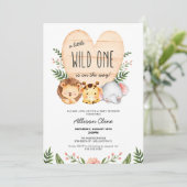 Een beetje wilde is onderweg naar Baby shower Kaart (Staand voorkant)