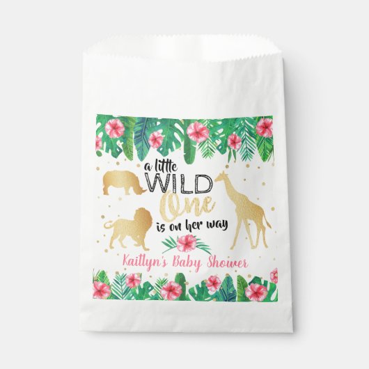 Een beetje wilde is op weg naar het Baby shower va Bedankzakje (Voorkant)