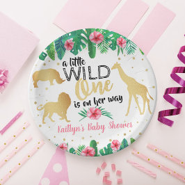 Een beetje wilde is op weg naar het Baby shower va Papieren Bordje