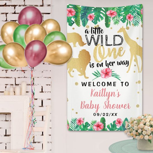 Een beetje wilde is op weg naar het Baby shower va Spandoek