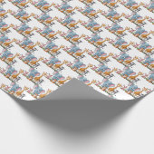 Een beetje wilde safari Het is jongen baby shower Cadeaupapier (Hoek)