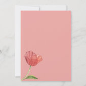 Een beetje wildflower baby meisje douche uitnodigi kaart (Achterkant)