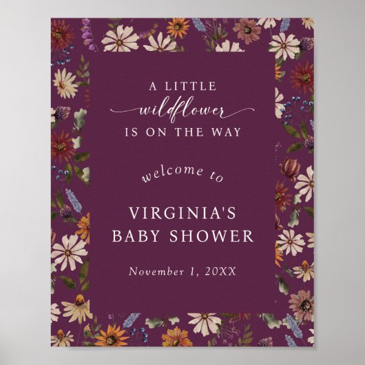 Een beetje Wildflower Baby Poster (Voorkant)