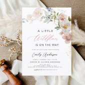 Een beetje Wildflower Baby shower Elegant Invitati