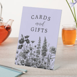 Een beetje Wildflower Baby shower Kaarten en Gift  Reclamebord Met Voetstuk