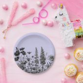 Een beetje Wildflower Baby shower Papier Bord (Feest)