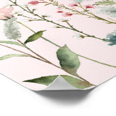 Een beetje Wildflower Baby shower Welkom Poster (Hoek)