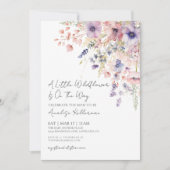 Een beetje Wildflower Bloemen Meisje Baby shower Kaart (Voorkant)