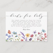 Een beetje Wildflower Boeken voor Baby Floral Gard Informatiekaartje (Voorkant)